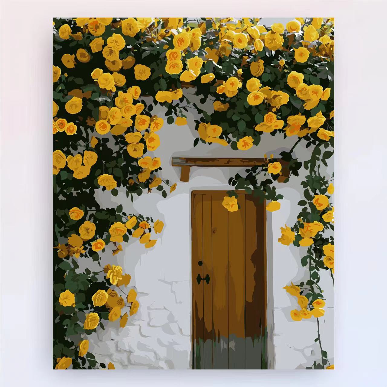Zeitgenössischer Lotus-Blumen-Canvas-Kunstdruck Brehn