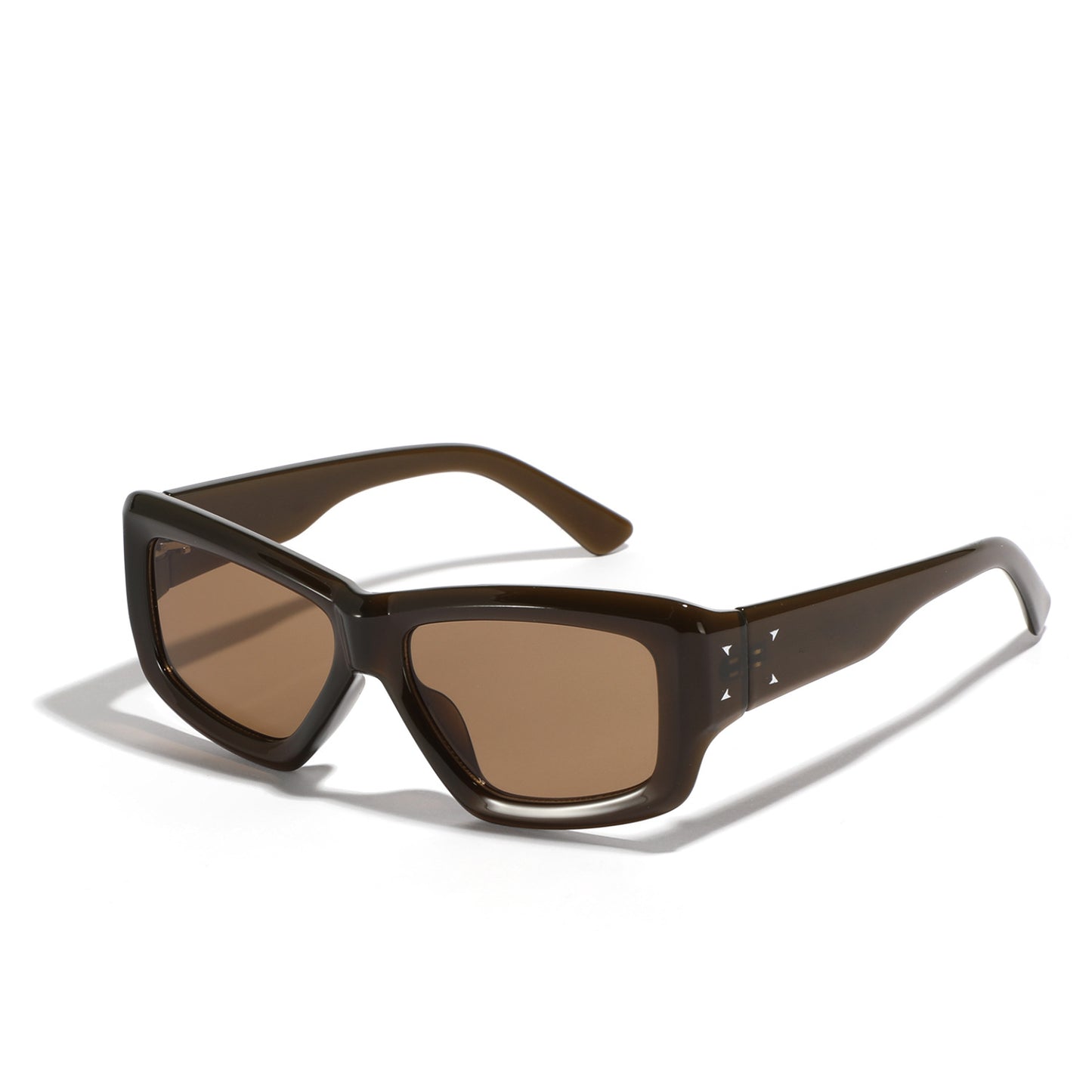 Damen oversized geometrische Sonnenbrille mit modernem Rahmen Brehn