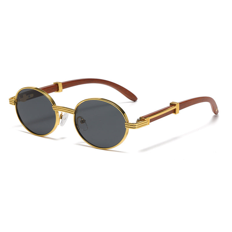 Damen Vintage-Style Sonnenbrille mit Holz-Innengestell Brehn