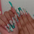Glamouröse Glitzer-Nagelkunst-Verlängerungen Brehn
