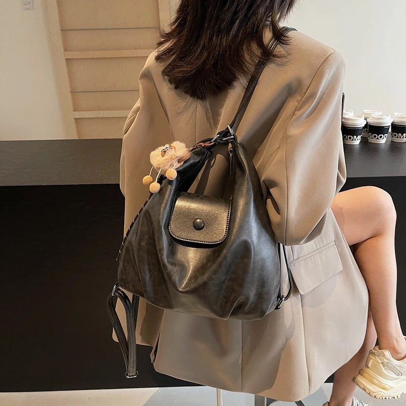 Chice Strukturierte Leder Hobo Tasche Brehn