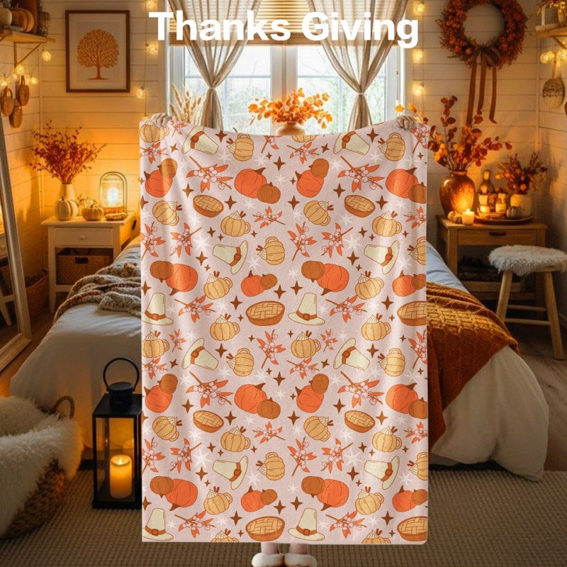 Thanksgiving-Themen Kuscheldecke