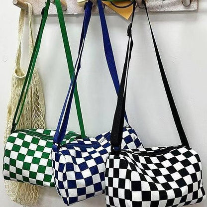 Stylische Schachbrett-Crossbody