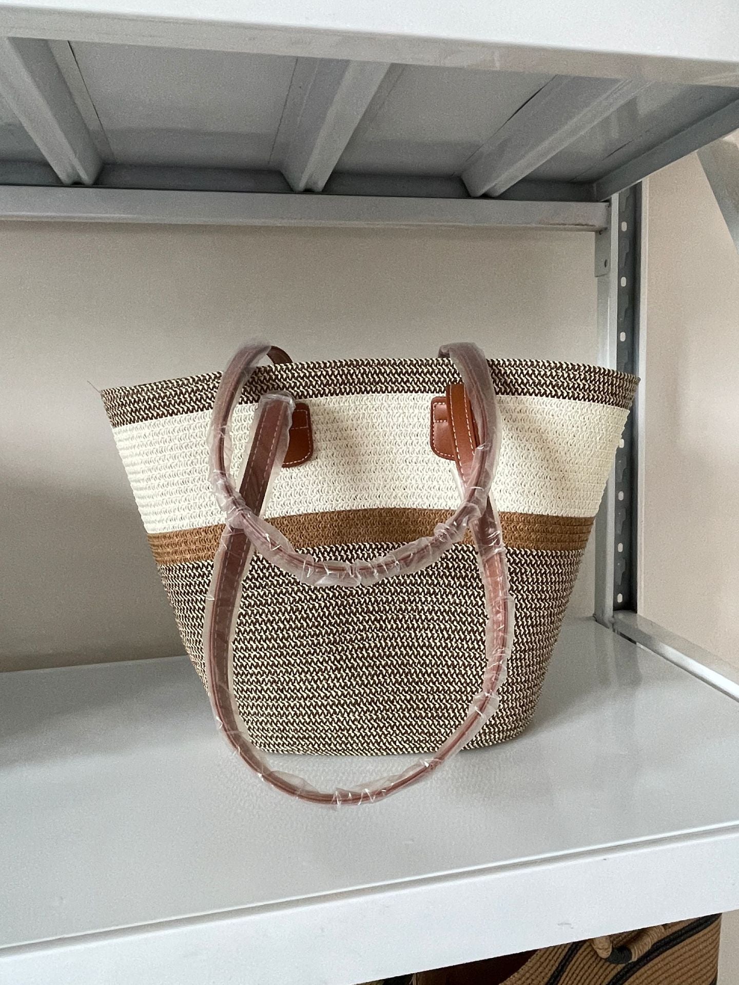 Elegante Geflochtene Einkaufstasche Brehn