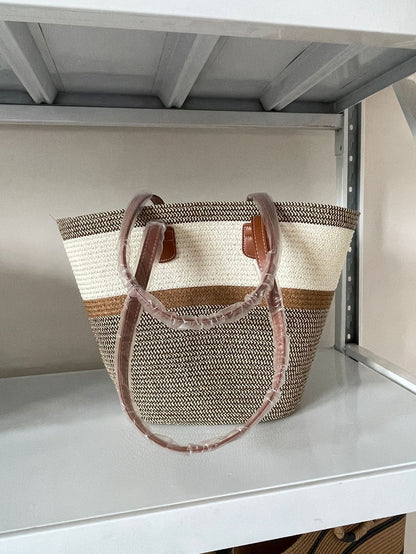 Elegante Geflochtene Einkaufstasche Brehn
