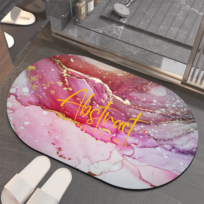 Luxuriöse Abstract Marmor Badematte Brehn
