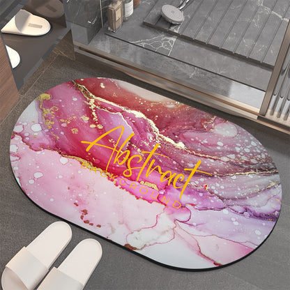 Luxuriöse Abstract Marmor Badematte Brehn
