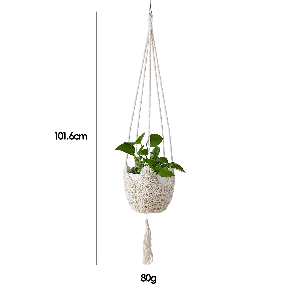 Stylischer Macramé Pflanzenhänger
