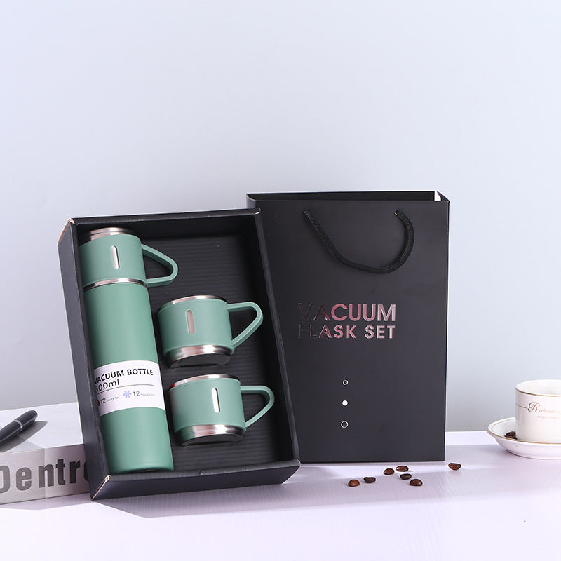 Damen Thermoset mit Kaffeetassen und Isolierflasche Brehn