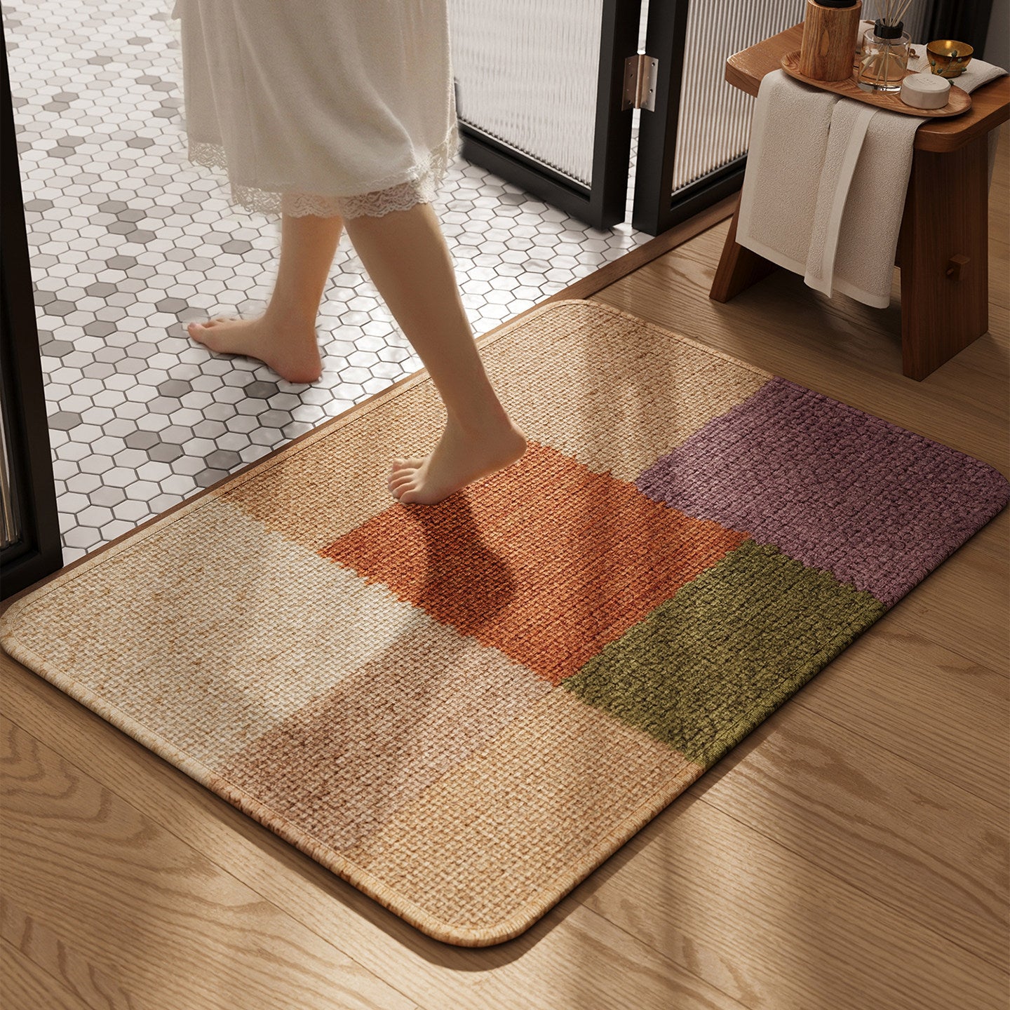 Stylische Badematte Brehn