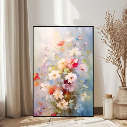 Dekorative Blumenreiche Leinwandkunst