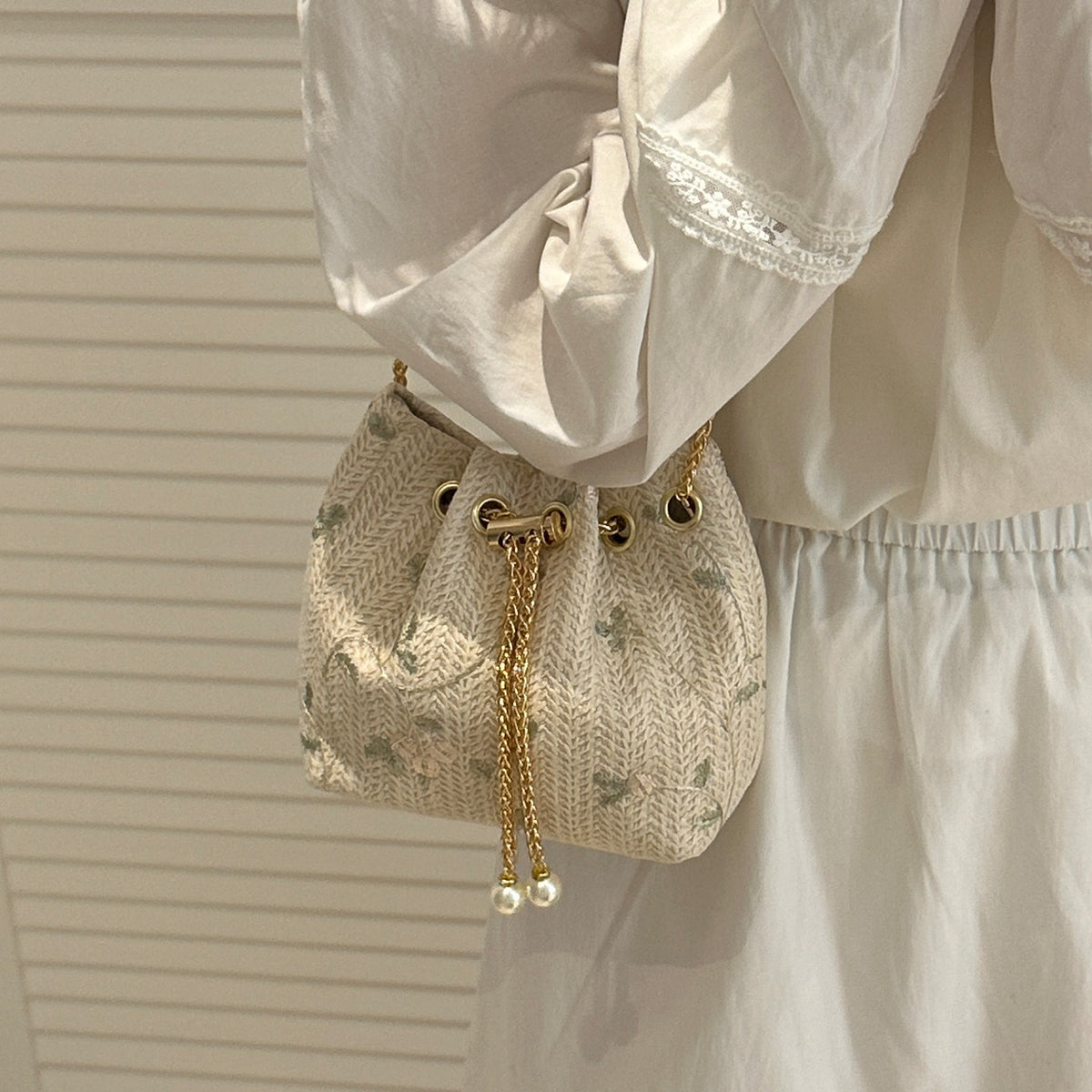Dekorative Kordelzug-Handtasche