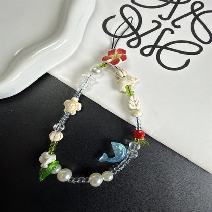 Handgemachter, von der Natur inspirierter, beaded Brillenhalter Brehn
