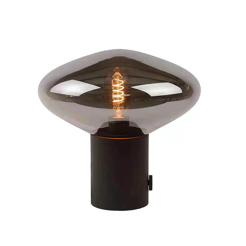 Künstlerische Tischlampe mit einzigartigem Glaskörper