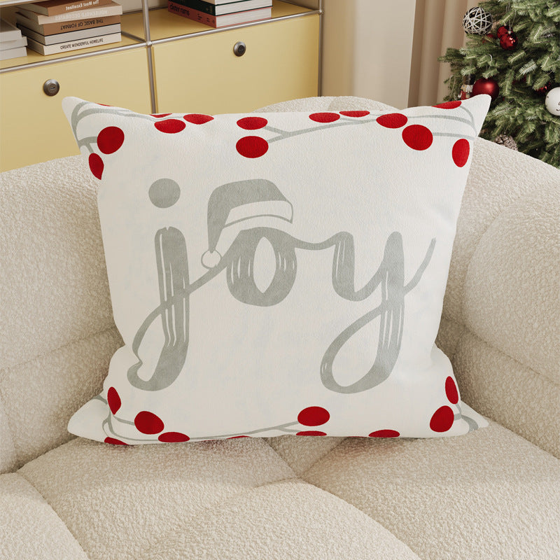 Boho Velvet Square Throw Pillow Cover with Abstract Rainbow Arch Print and Hidden Zipper