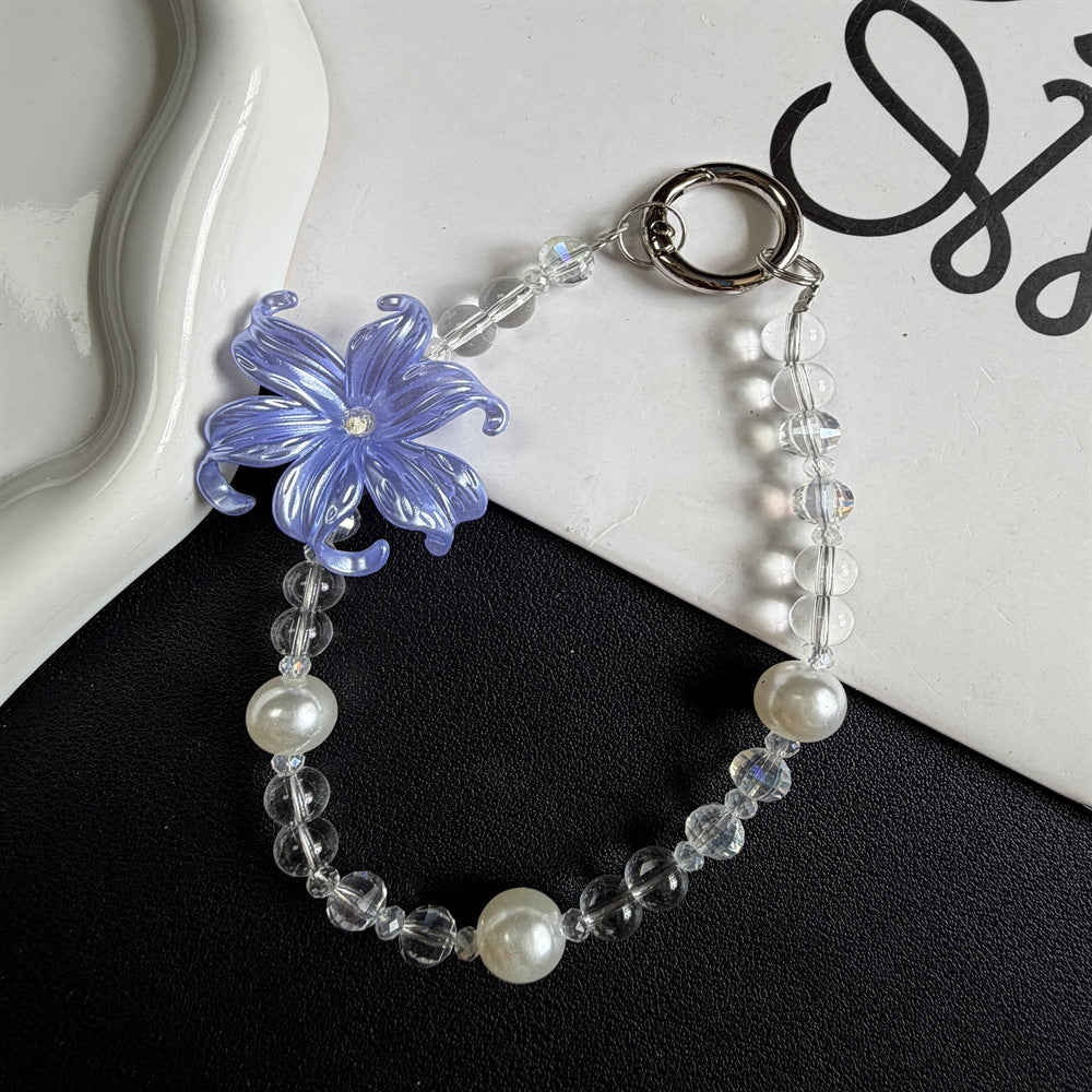 Elegante Blumen-inspirierte Perlen-Schlüsselanhänger Brehn