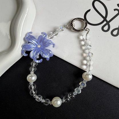 Elegante Blumen-inspirierte Perlen-Schlüsselanhänger Brehn