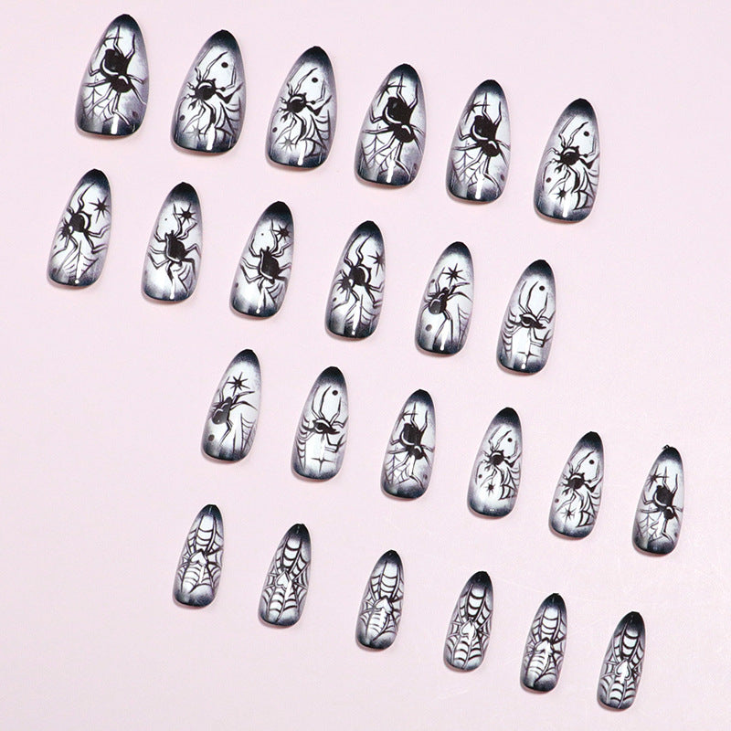 Spooky-Themen Press-On Nagelset Brehn