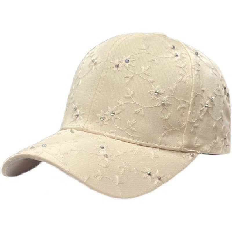 Damen Bestickte Baseballmütze mit Strassdetails Brehn