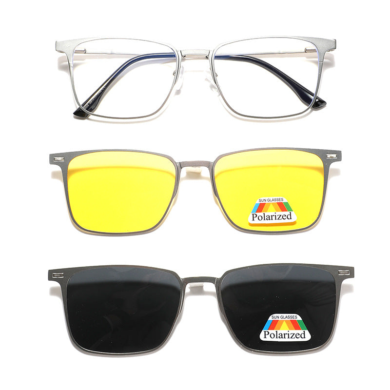 Damen modische Sonnenbrille mit wechselbaren polarisierenden Gläsern Brehn