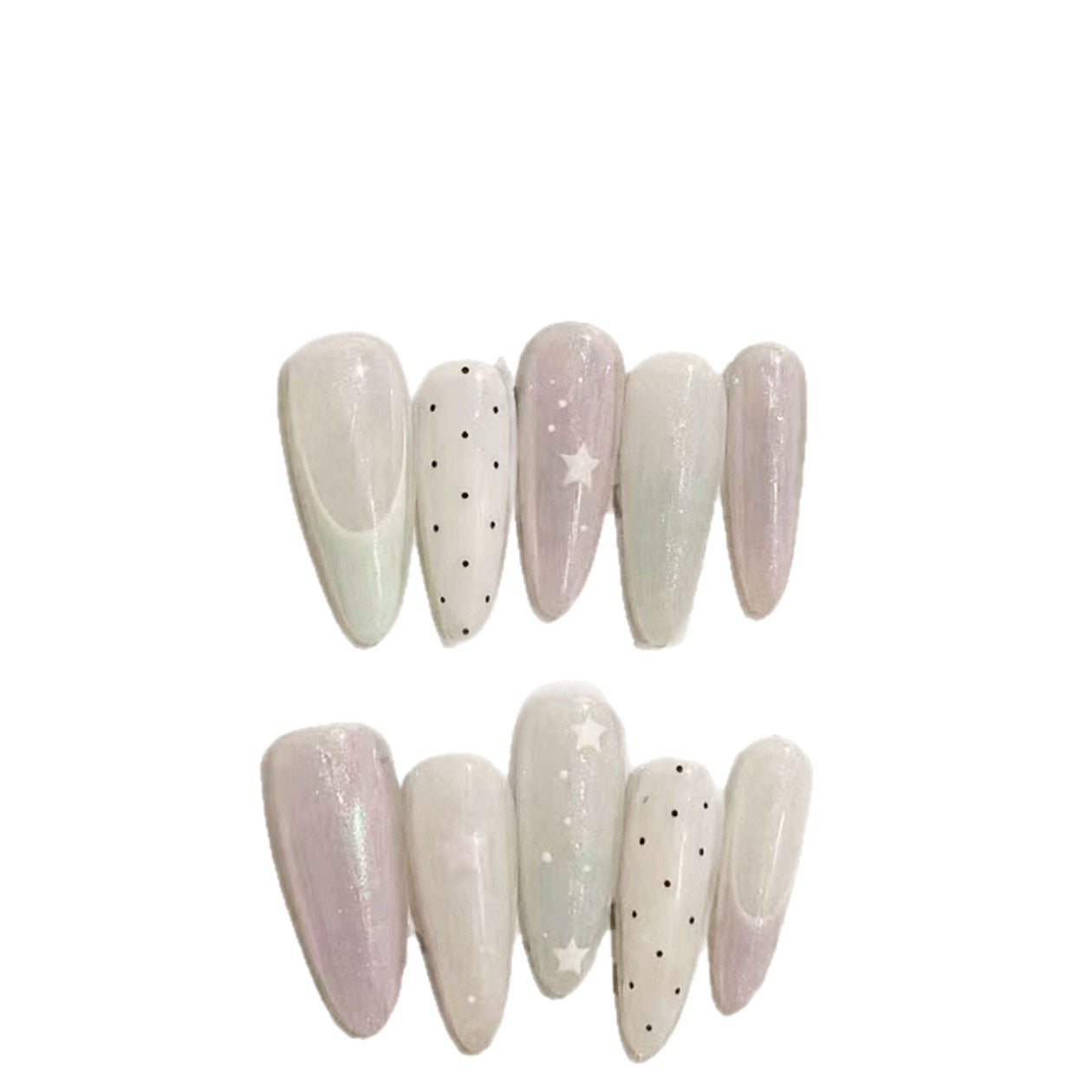 Elegante Langanhaltende Press-On Nagelset Brehn