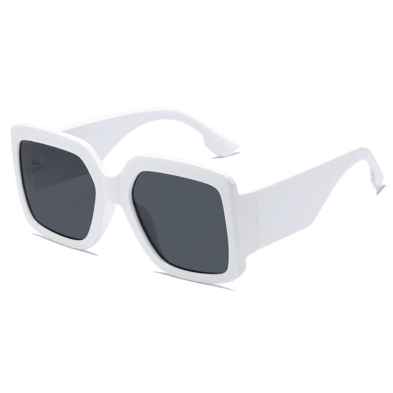 Damen moderne quadratische Sonnenbrille mit verspiegelten Gläsern Brehn