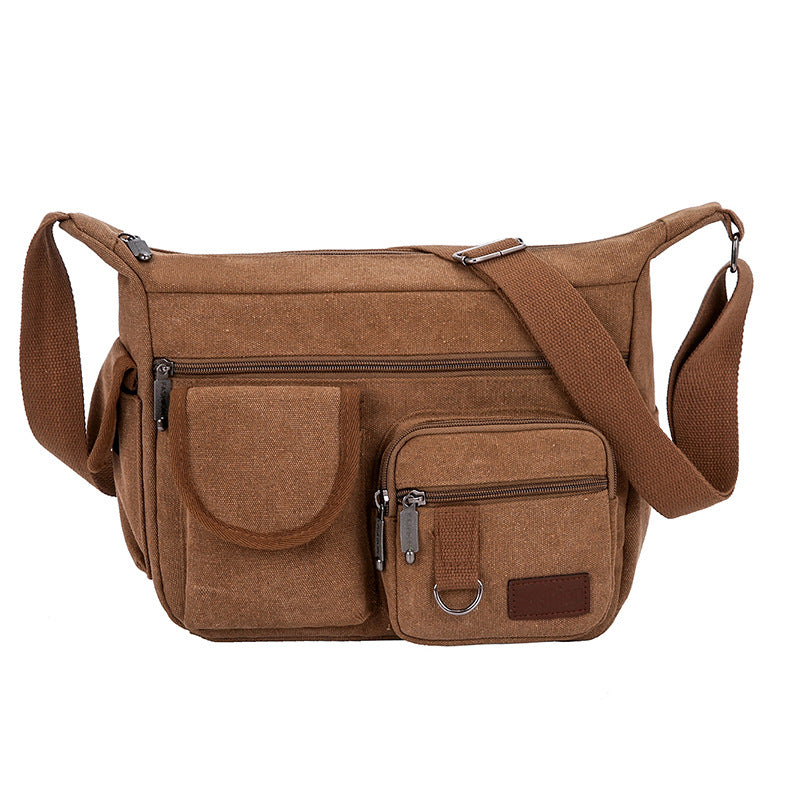 Vielseitige Canvas Messenger Bag