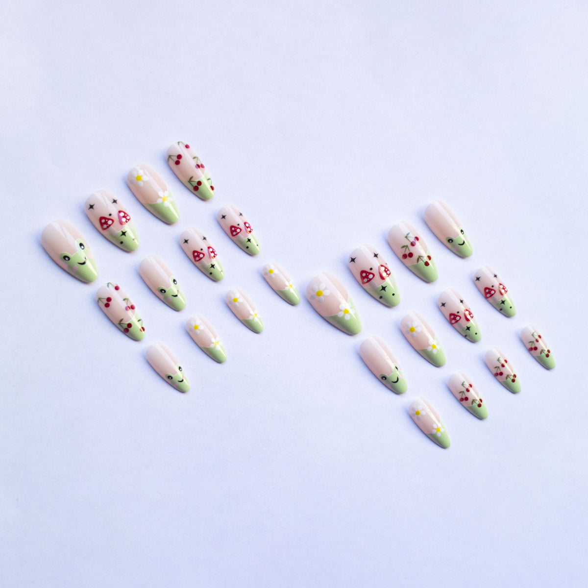 Künstlerisches Floral-Nagelkunst-Design-Kit  1790957892