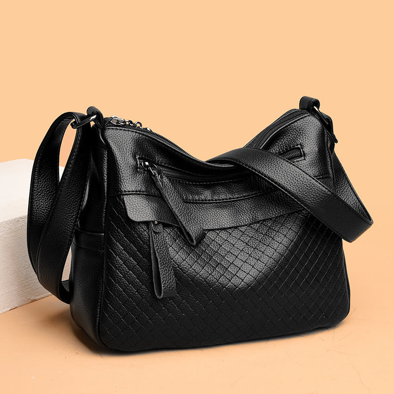 Texturierte gesteppte Schultertasche Brehn
