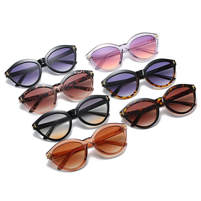 Elegante Übergroße Katzenaugen-Sonnenbrille Brehn