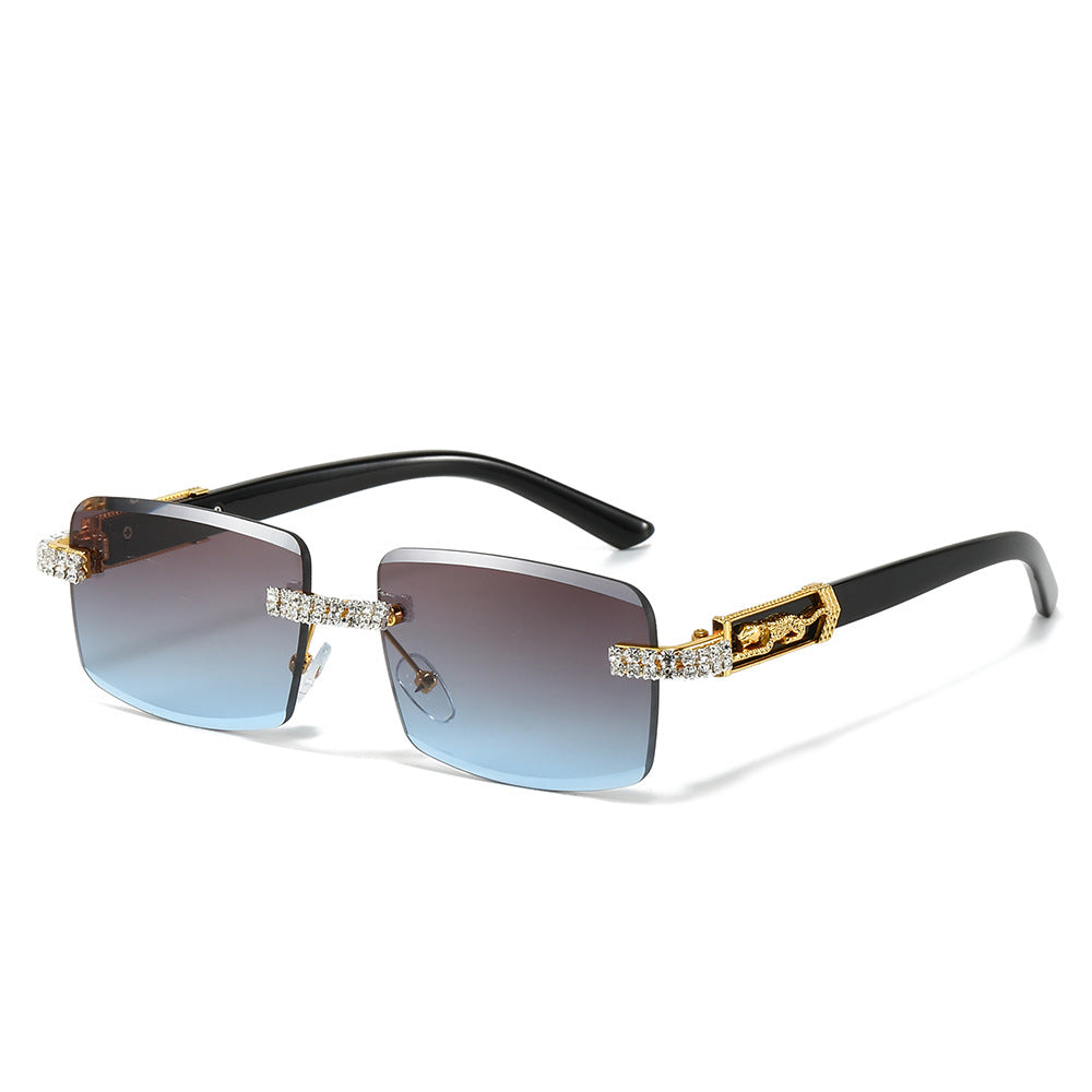 Dekorativer quadratischer Rahmen Modetrends Sonnenbrille Brehn