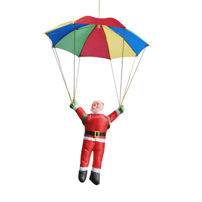 Dekorative Weihnachtsmann Figur mit Fallschirm