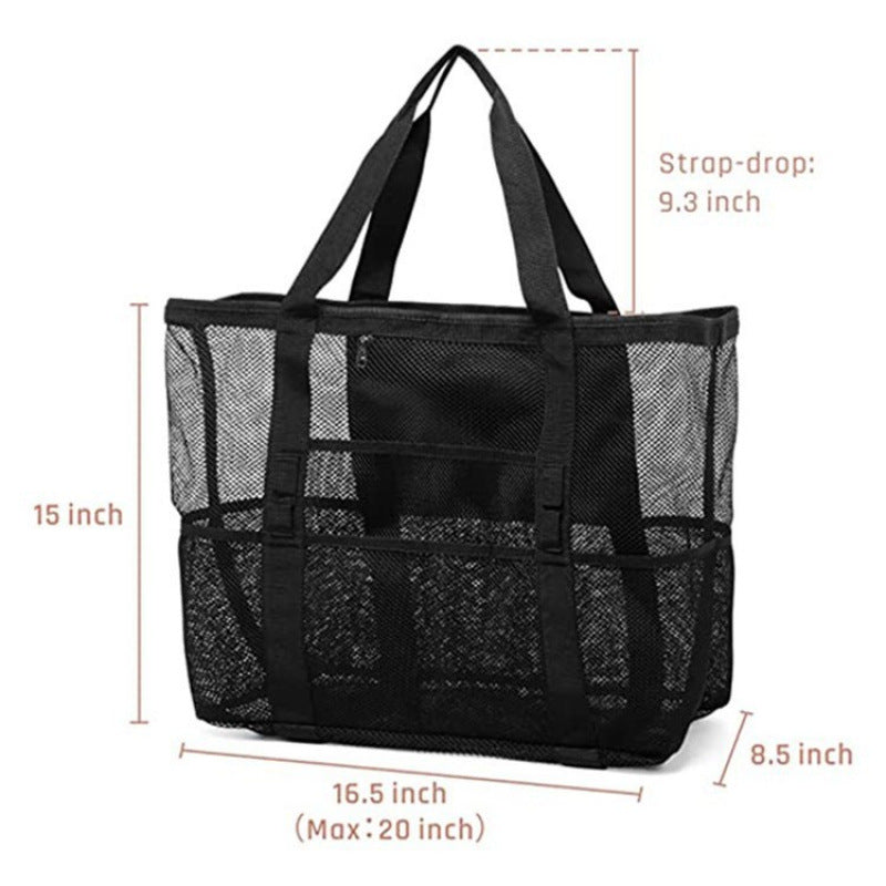 Geräumige Netz-Strandtasche Brehn