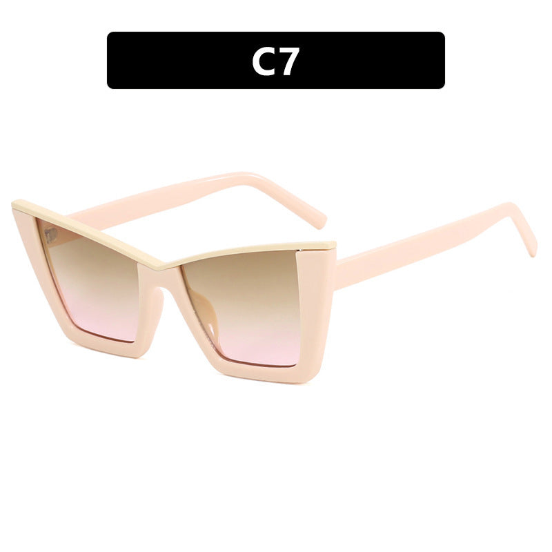 Damen modische Sonnenbrille mit einzigartigem geometrischem Rahmen Brehn