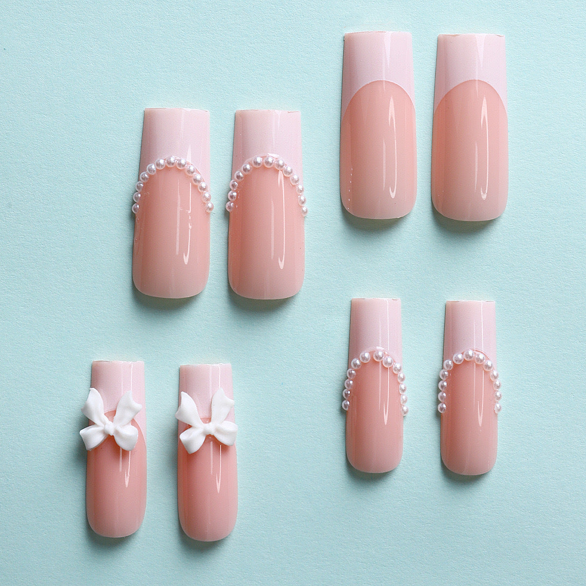 Kunstnagelset mit Eleganten Verzierungen Brehn