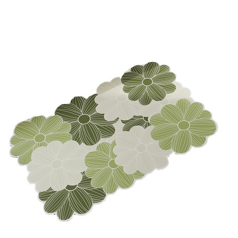 Dekorativer Floral-Muster-Badmatte