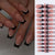 Premium Glänzendes Press-On Nagelset Brehn
