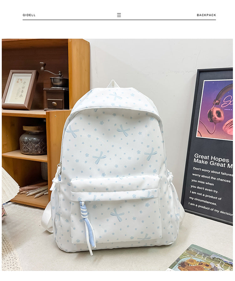 Blumenmuster Wanderrucksack Schule