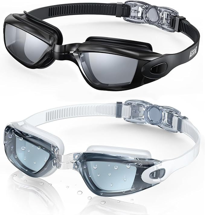 Schwimmbrille mit Verstellbarem Kopfband und Antibeschlag-Technologie Brehn