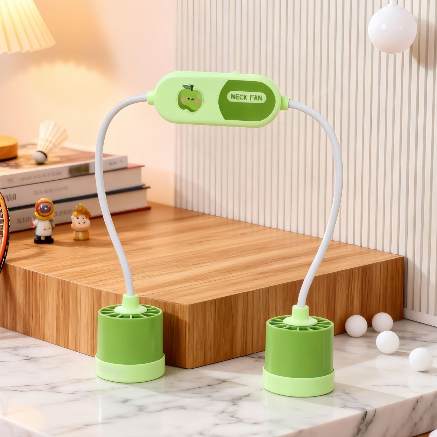 Damen tragbarer Nackenventilator mit flexibler Einstellung Brehn
