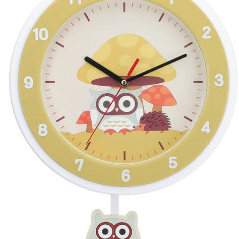Wanduhr mit buntem Tierdesign Brehn