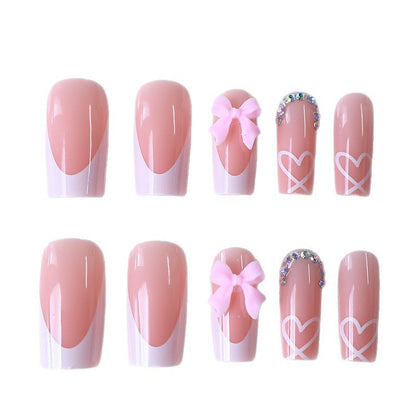 Elegante Französische Spitzen Acryl-Nagelverstärkungen Brehn