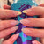 Künstlerisches Press-On-Nagelset mit Punkten und Ombre-Design Brehn