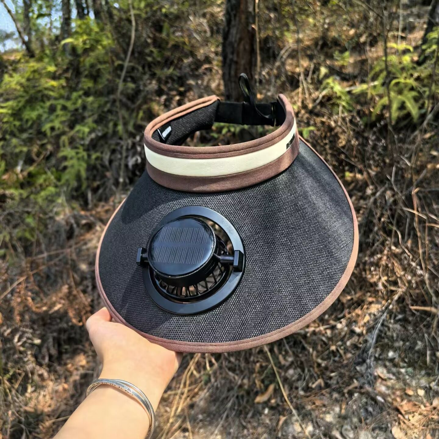 Sonnenschutzvisier mit solarbetriebenem Ventilator Brehn