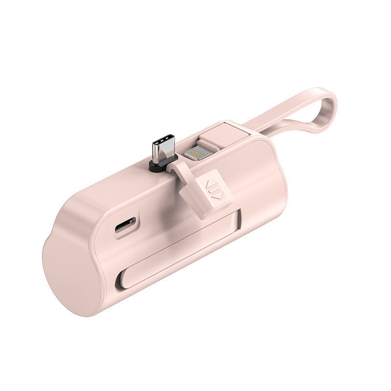 Tragbares Ladegerät mit integriertem Ladekabel und ergonomischem Design Brehn