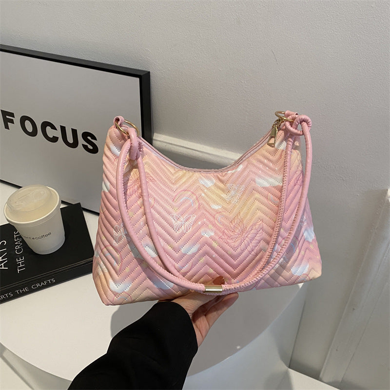 Gepolsterte Hobo-Tasche