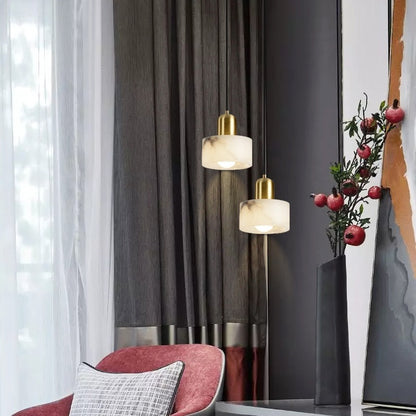 Elegante Marmor Hängeleuchte