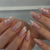 Elegantes florales Design Press-On-Nagelset Brehn