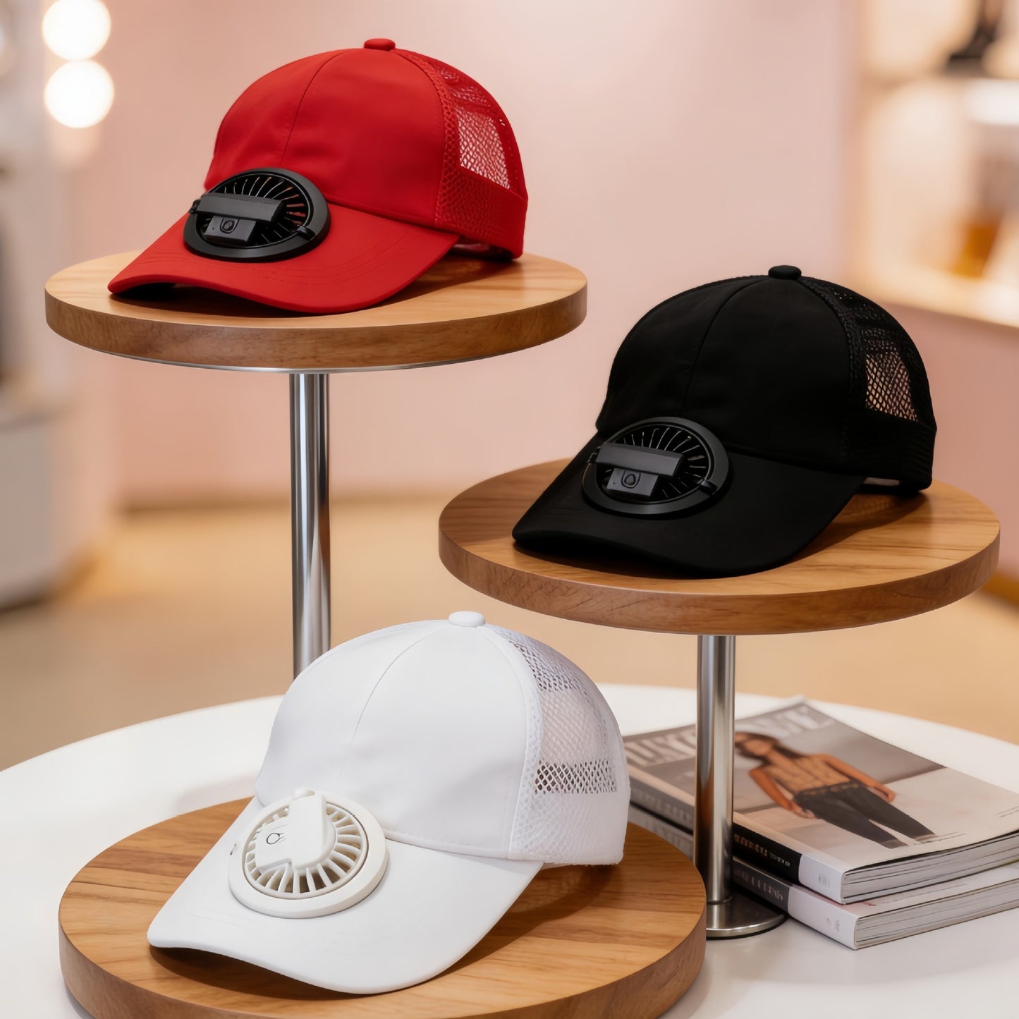 Unisex Kappe mit integriertem Ventilator Brehn