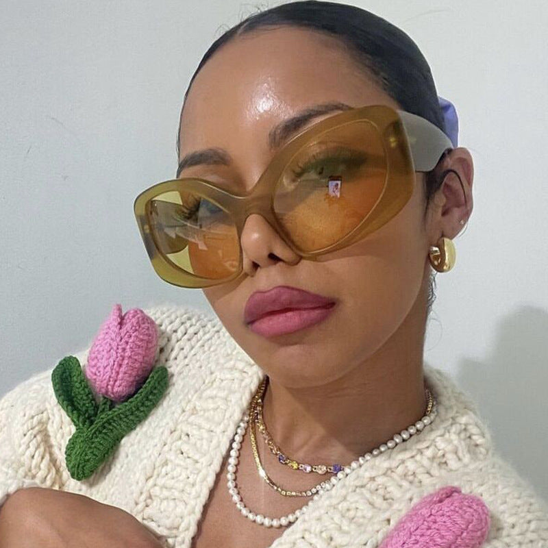 Damen oversized Sonnenbrille im modernen Design Brehn